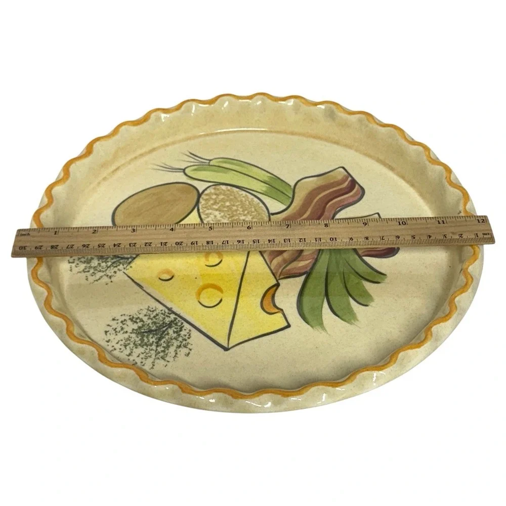 Vintage C.E. Springer Quiche Dish Platter 12